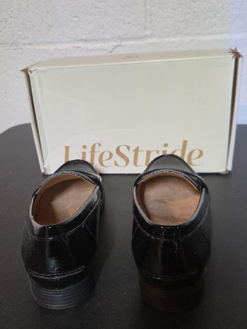 Life Stride Black Patent Leather Loafers - Picture 5 of 8
